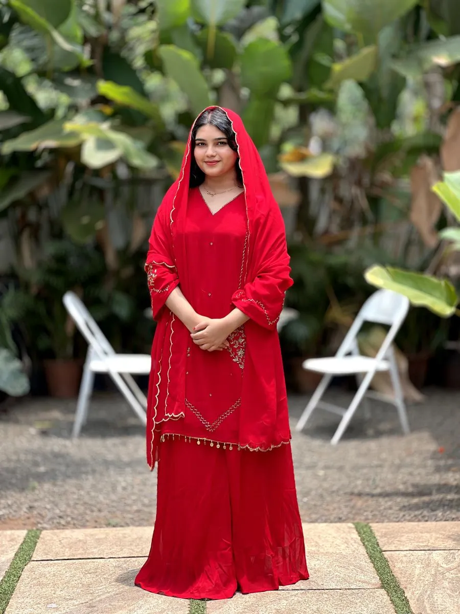 HEAVY HAND WORK SHARARA SET