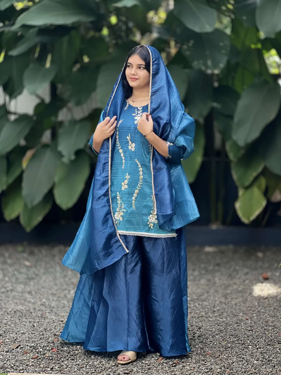 BEUTYFULL PARTYWEAR HEVY HANDWORK  SHARARA SET