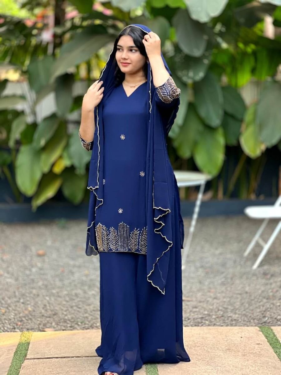 PARTYWEAR  HANDWORK SHARARA SET
