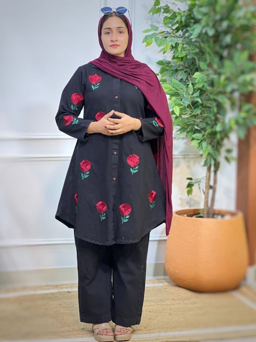 STYLISH MODESTY  DENIM CODSET