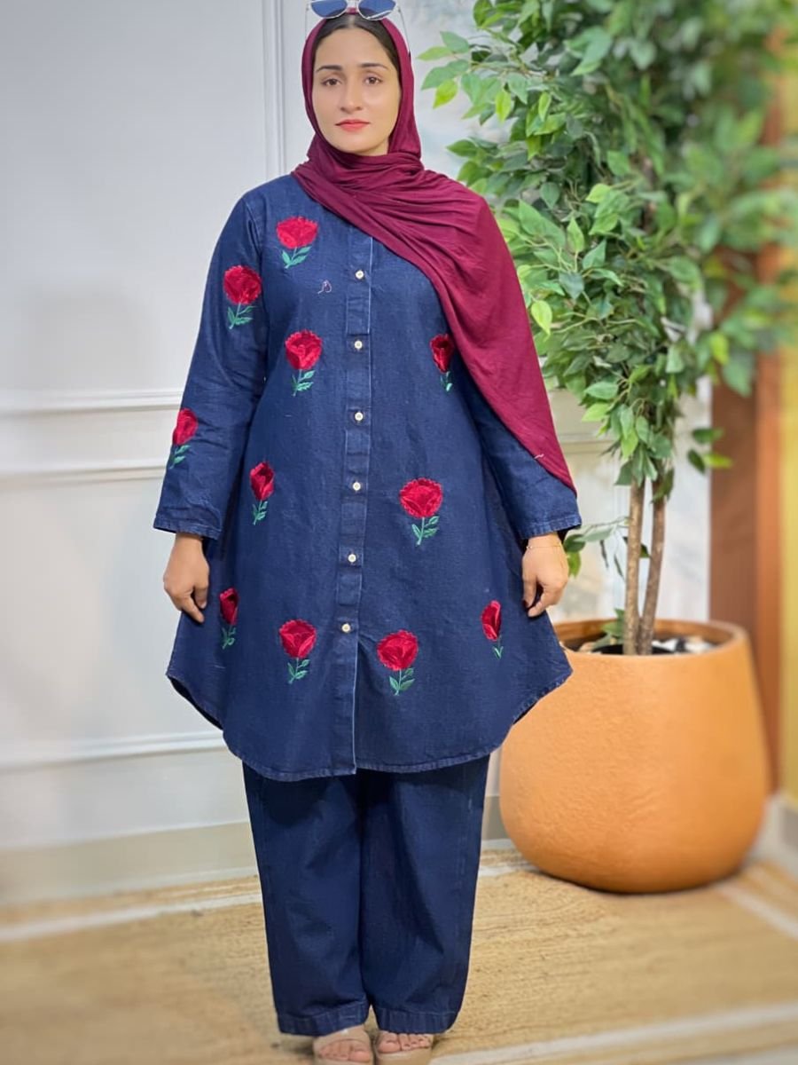 STYLISH MODESTY  DENIM CODSET