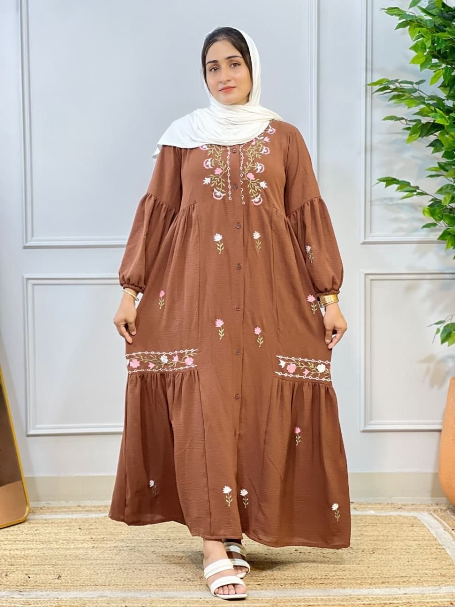 Embroidery gown