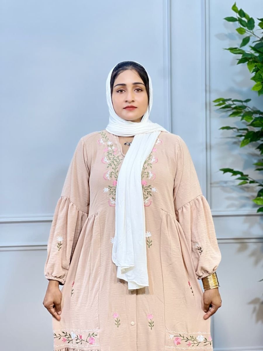Embroidery gown