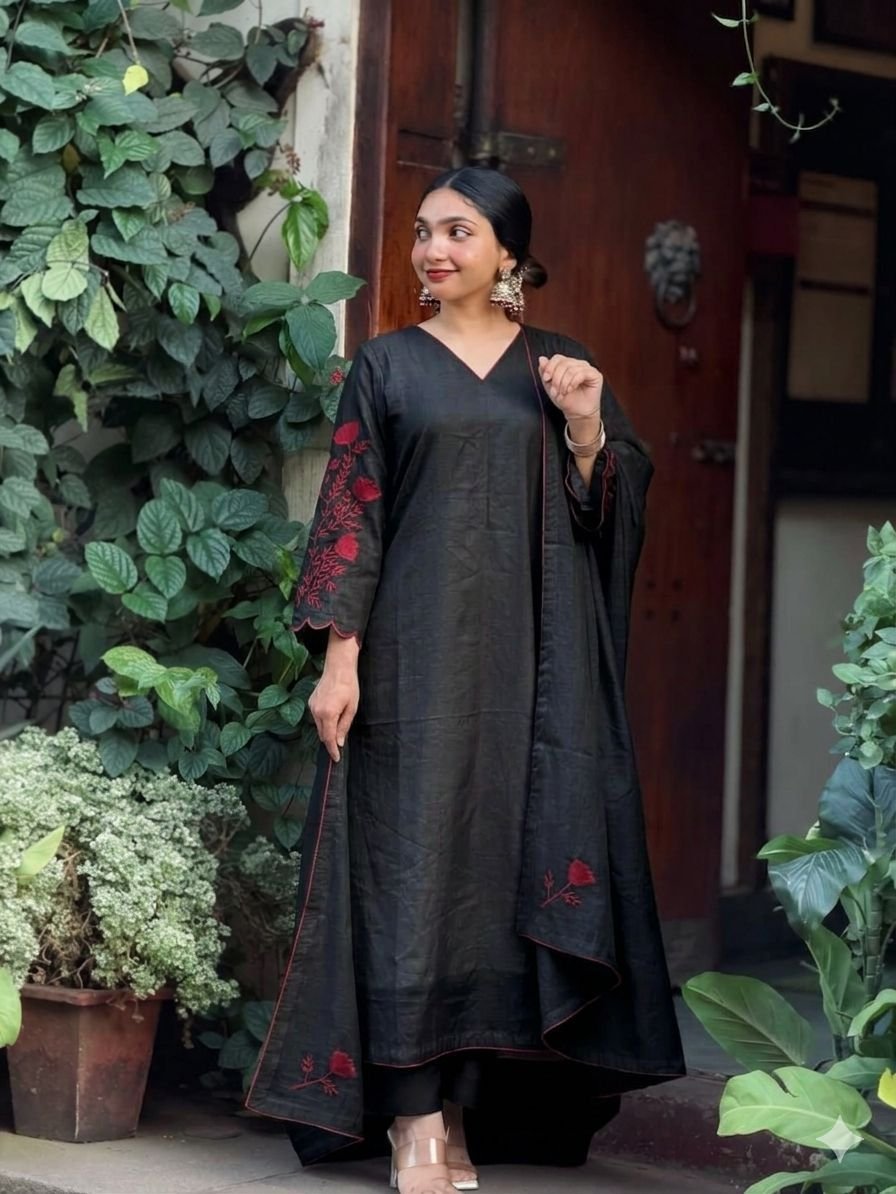 PARTYWEAR   EMBROIDERY SALWAR SET