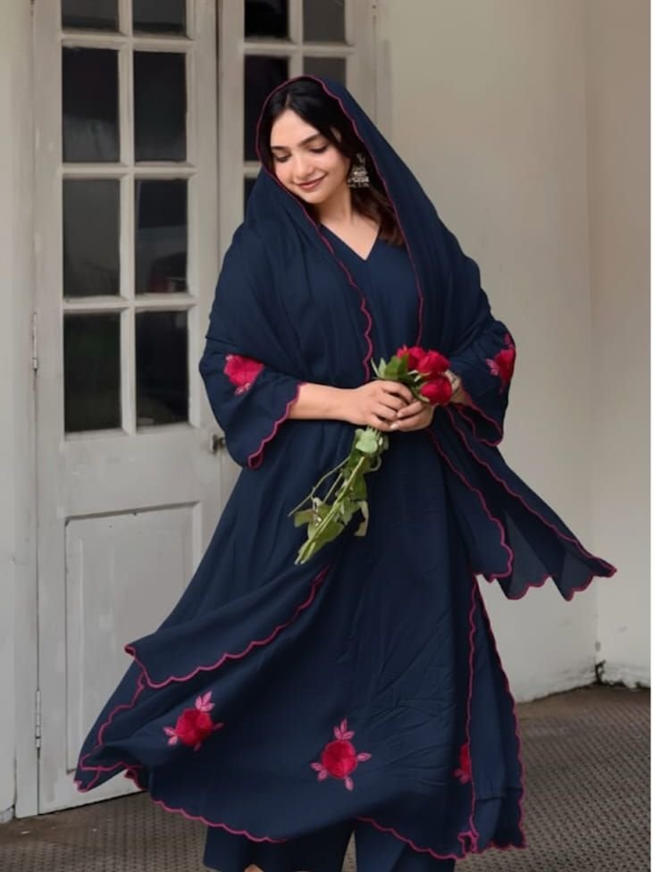 PARTYWEAR   EMBROIDERY  SALWAR SET